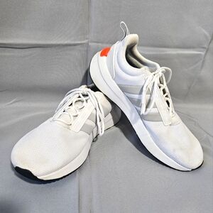 Adidas GX8131 Racer TR21 White Grey Red Athletic Running Shoes Size US 10.5
